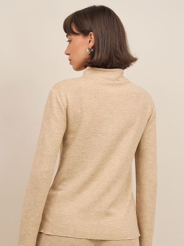 סריג 1/2 גולף עם רוכסן