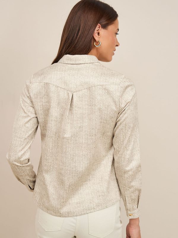 חולצת סווד מודפסת