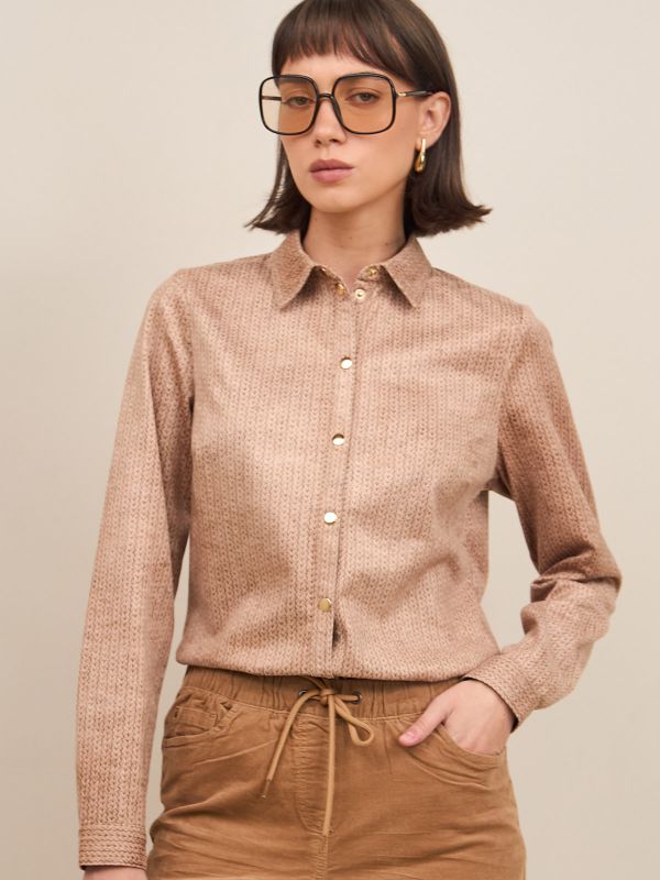 חולצת סווד מודפסת