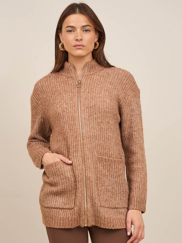 קרדיגן- גולף עם רוכסן