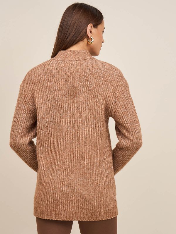 קרדיגן- גולף עם רוכסן