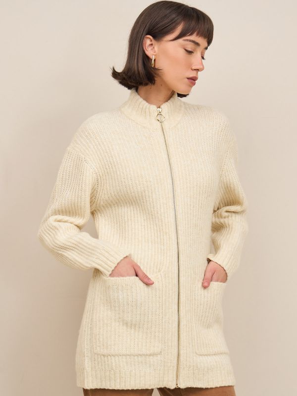 קרדיגן- גולף עם רוכסן