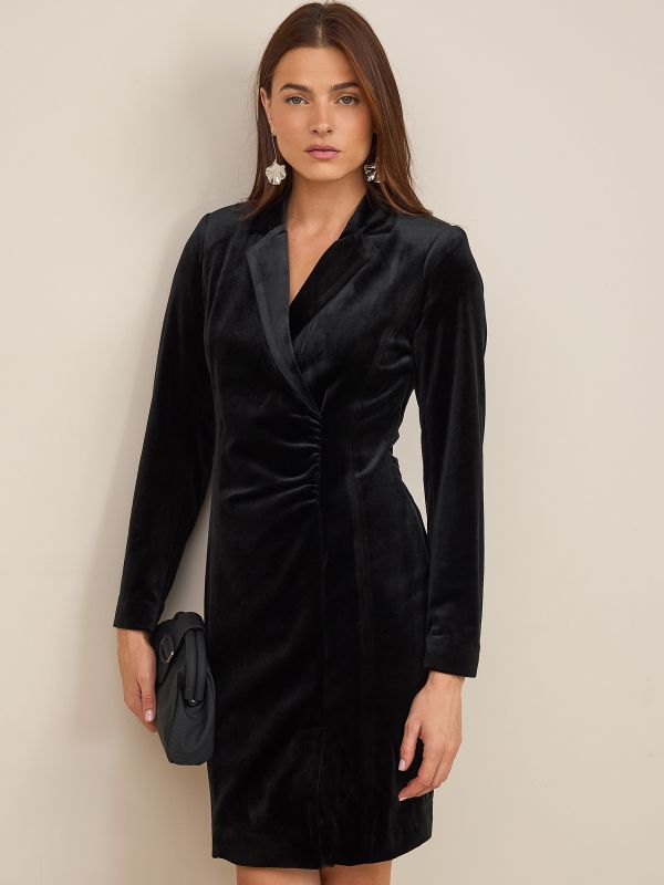 שמלת  קטיפה מעטפה