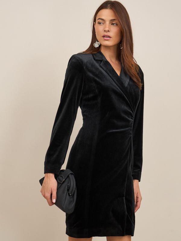 שמלת  קטיפה מעטפה