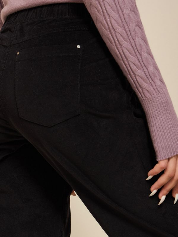 מכנסי קורדורוי עם גומי