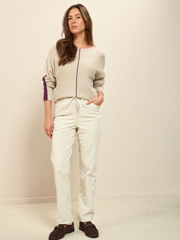 מכנסי קורדורוי עם גומי