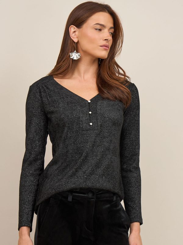 חולצת לורקס מחשוף V