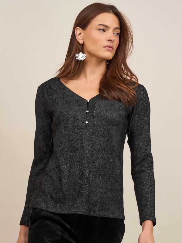 חולצת לורקס מחשוף V