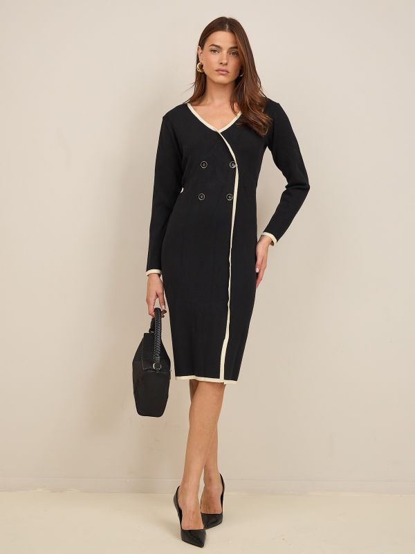 שמלת סריג מעטפה