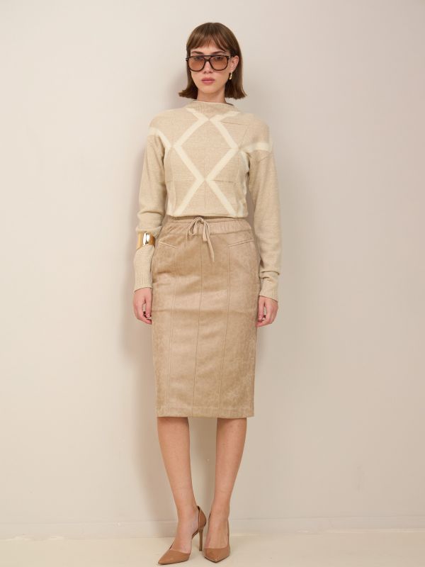 חצאית דמוי עור