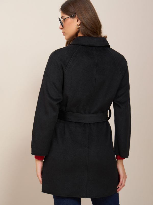 מעיל דמוי צמר רגלן