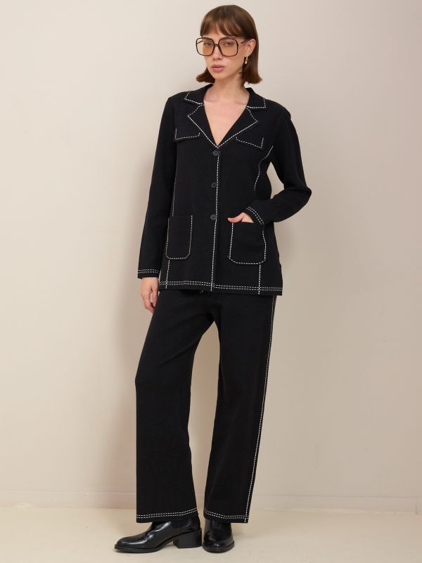 מכנסי סריג תיפורים