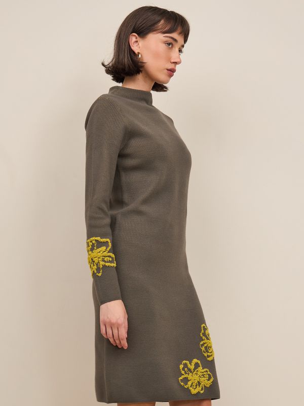 שמלת סריג פרח