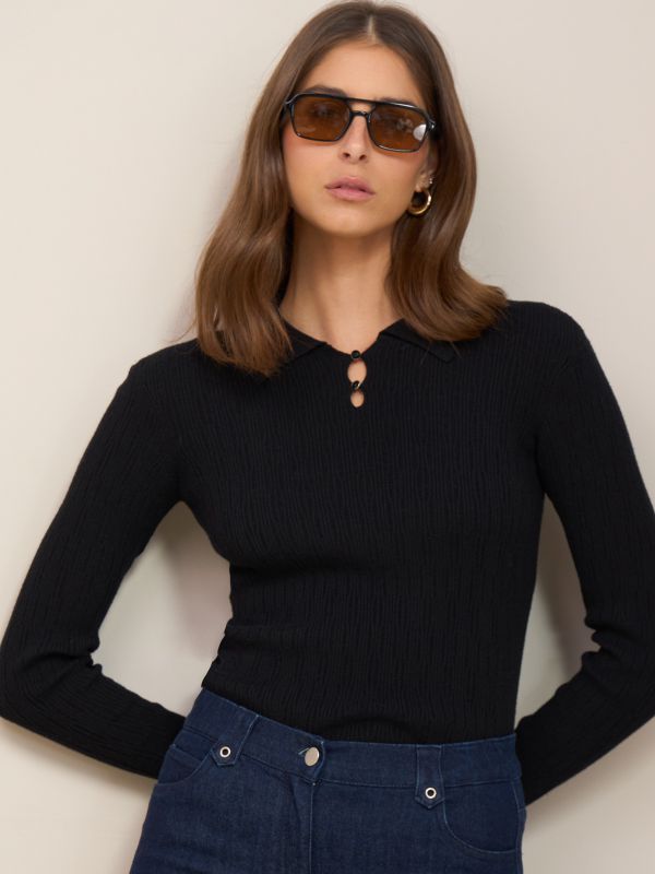 סריג ריב עם צווארון