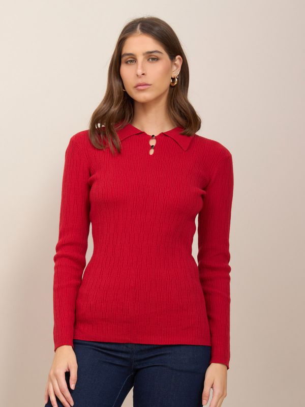 סריג ריב עם צווארון