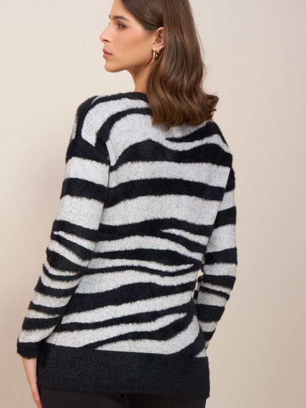 סריגי ג’קארד זברה