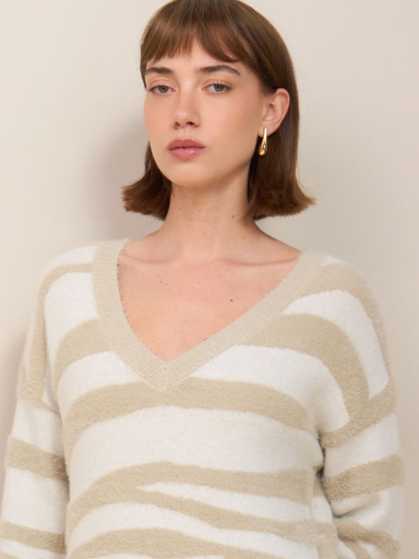 סריגי ג’קארד זברה