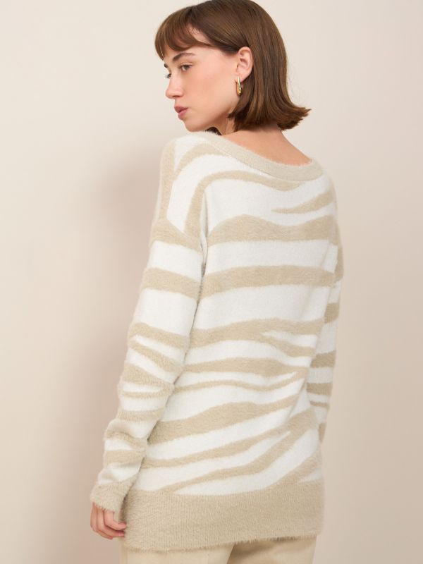 סריגי ג’קארד זברה