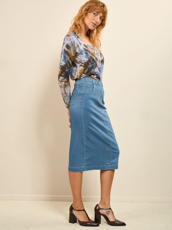 חצאית גינס קלסית