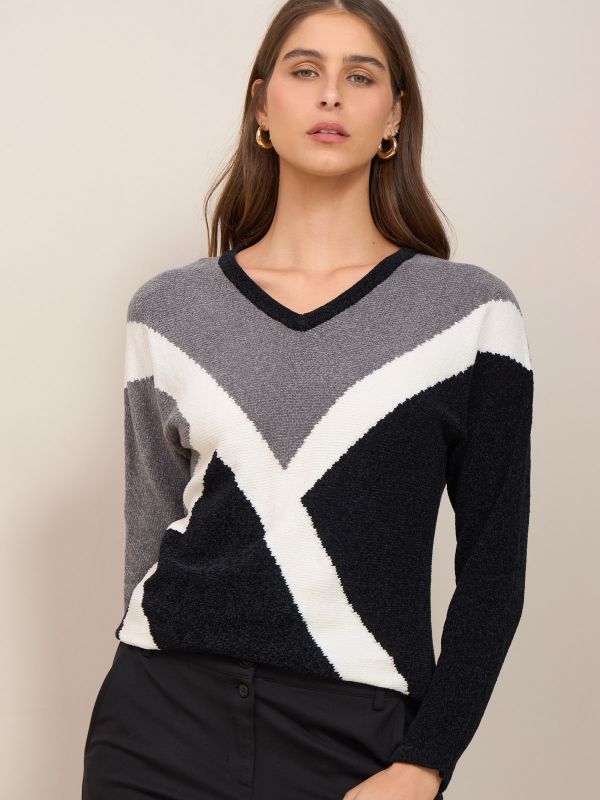 סריג V  גאומטרי ג’קארד