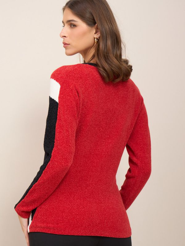 סריג V  גאומטרי ג’קארד