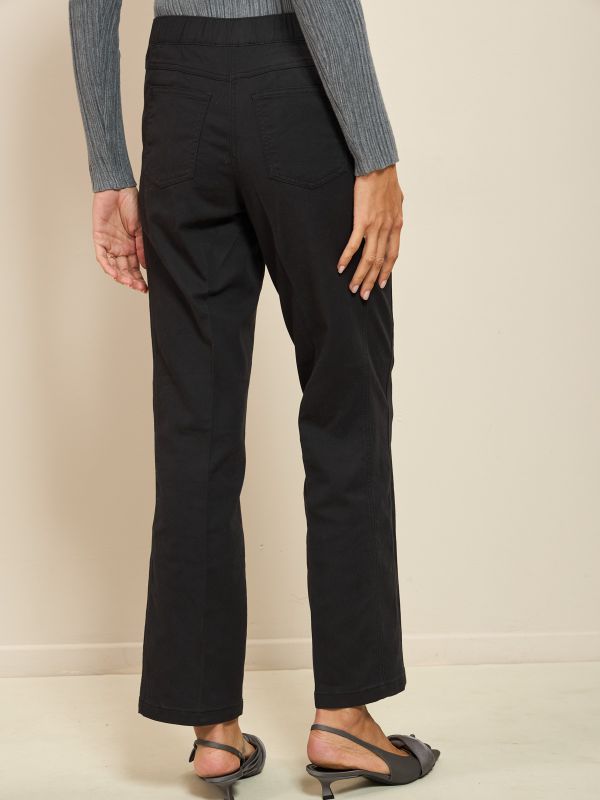 מכנסי דריל מתרחב עם גומי