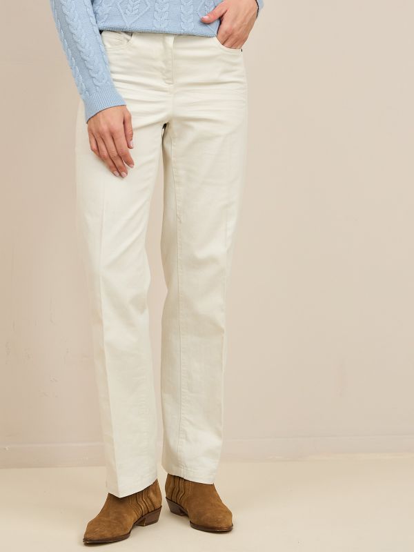 מכנסי דריל מתרחב עם גומי