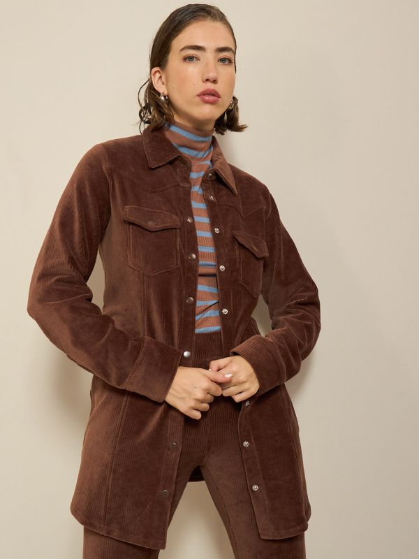 חולצת קורדורוי חגורה LB