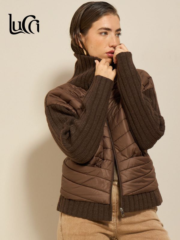 קרדיגן שילוב ניילון