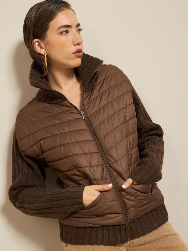 קרדיגן שילוב ניילון