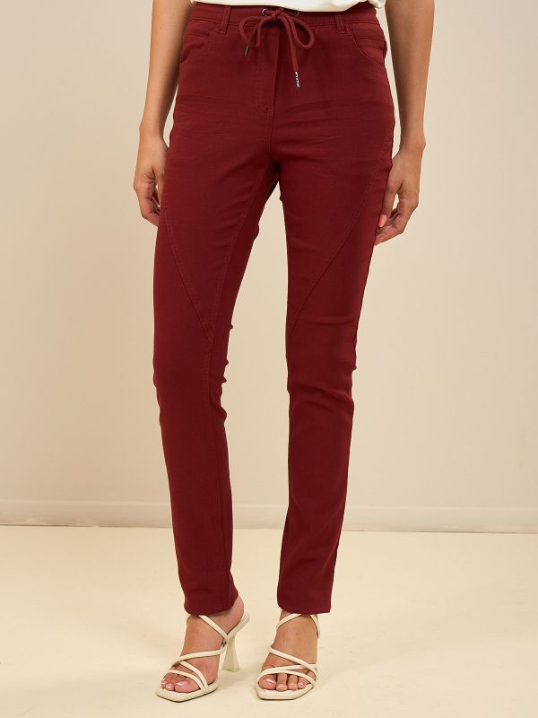 מכנסי דריל מטוסים עם גומ