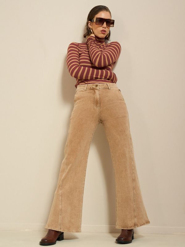 מכנסי דריל מתרחבים LBC