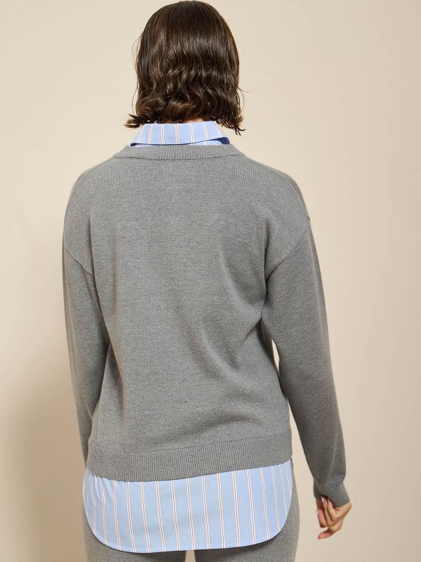 סריג שילוב חולצה