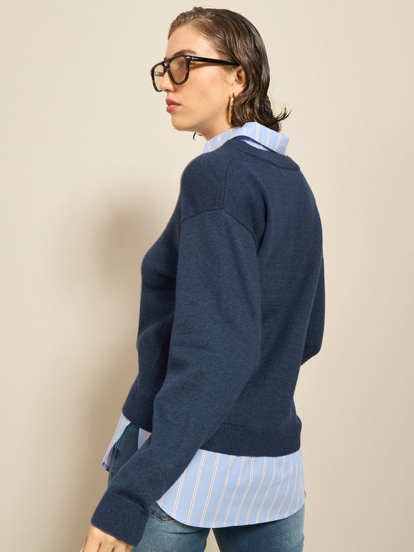 סריג שילוב חולצה