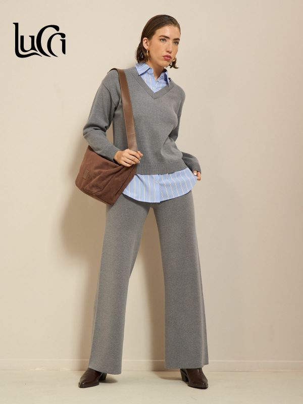 מכנסי חליפת סריג