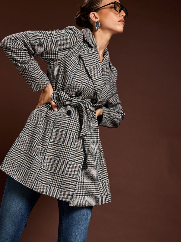 ז’קט  משבצת