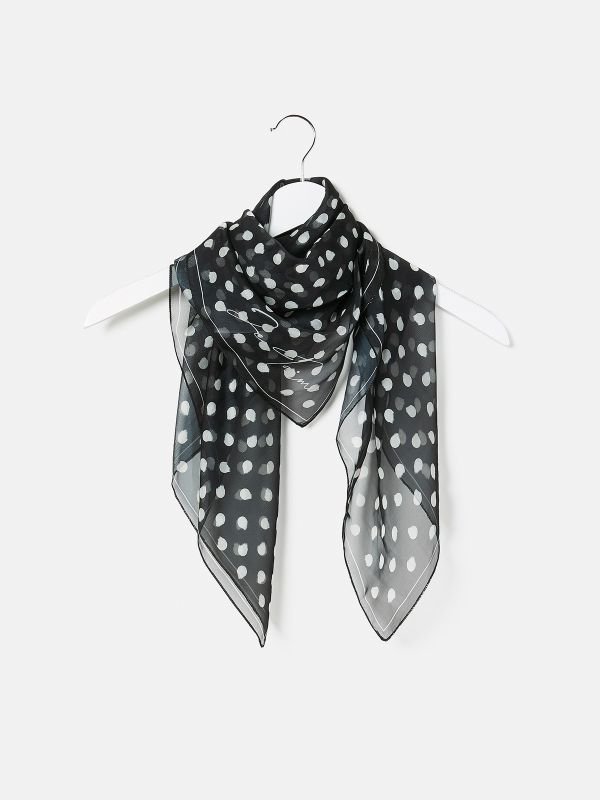 צעיף קוקטי נקודות