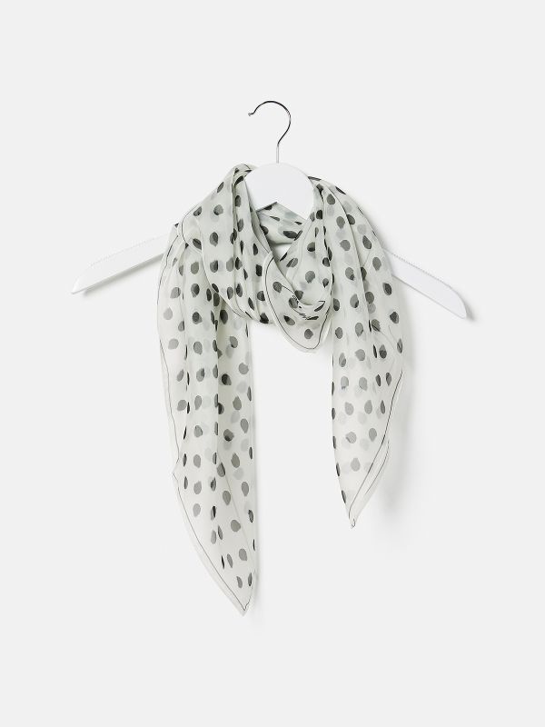 צעיף קוקטי נקודות