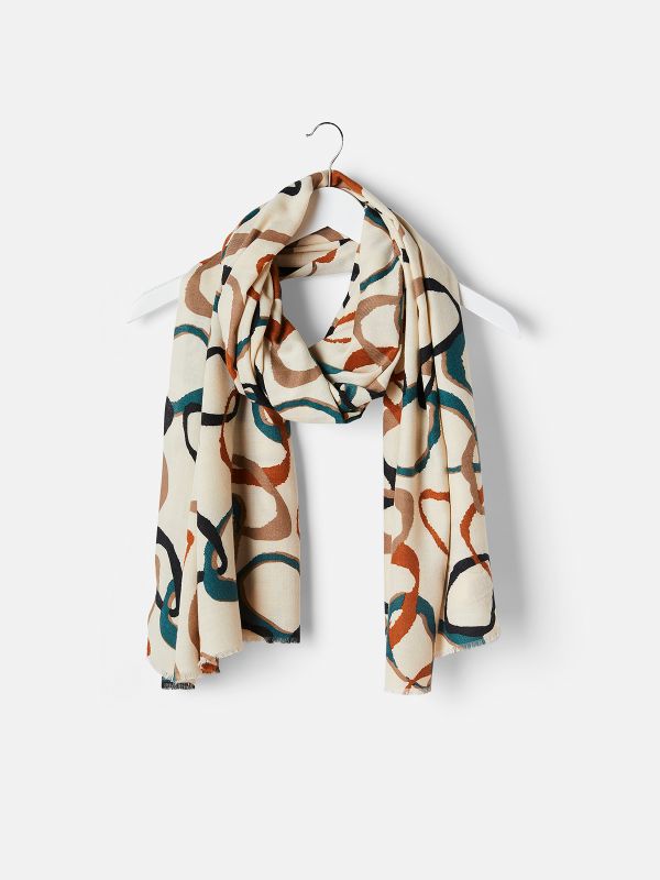 צעיף עיגולים מאויירים