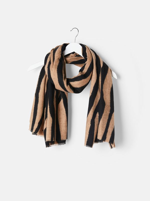 צעיף זברה רך