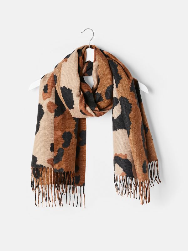 צעיף מנומר גדול