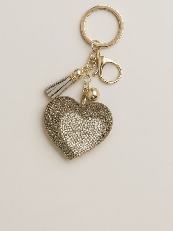 מחזיק מפתחות יהלומי לב