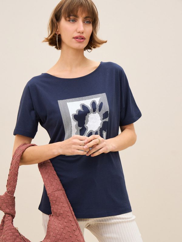 פרומו טישרט דפוס פרח