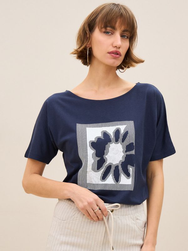 פרומו טישרט דפוס פרח