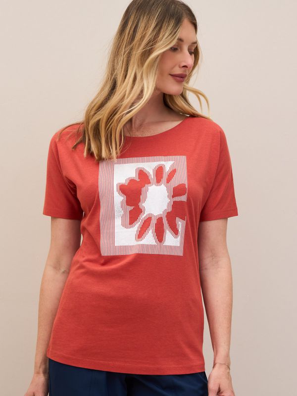 פרומו טישרט דפוס פרח