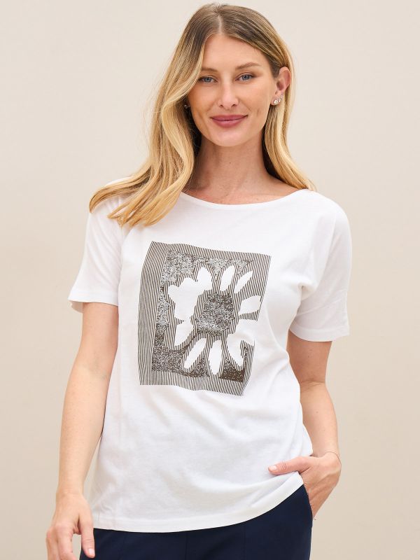 פרומו טישרט דפוס פרח