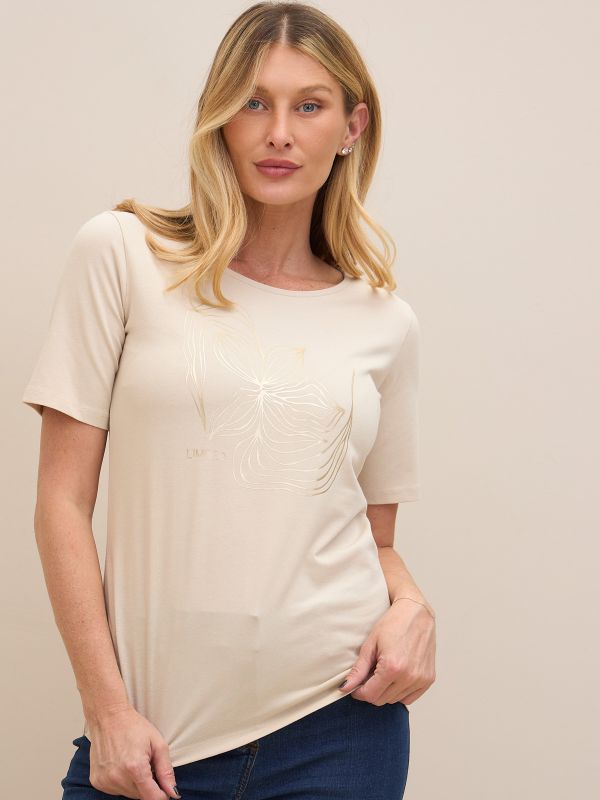 טישרט פרומו דפוס זהב