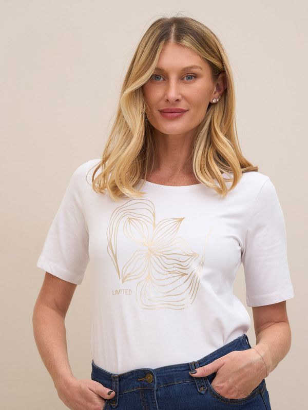 טישרט פרומו דפוס זהב