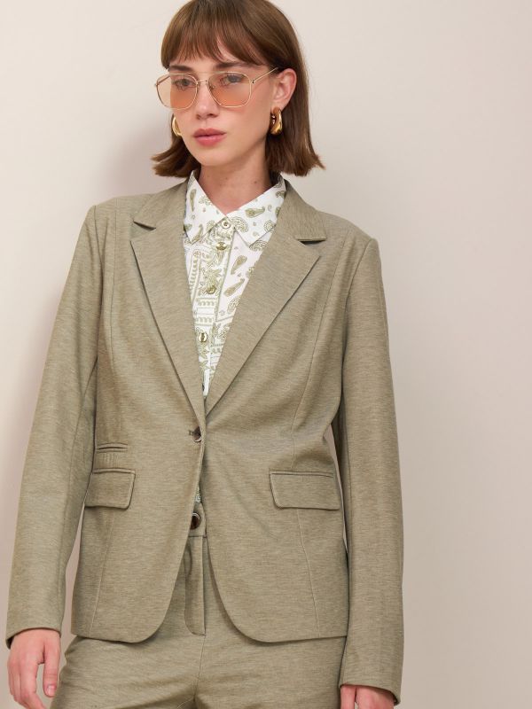 בלייזר ג’רסי ארוך