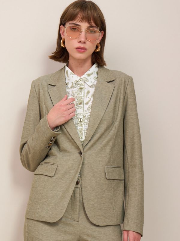 בלייזר ג’רסי ארוך